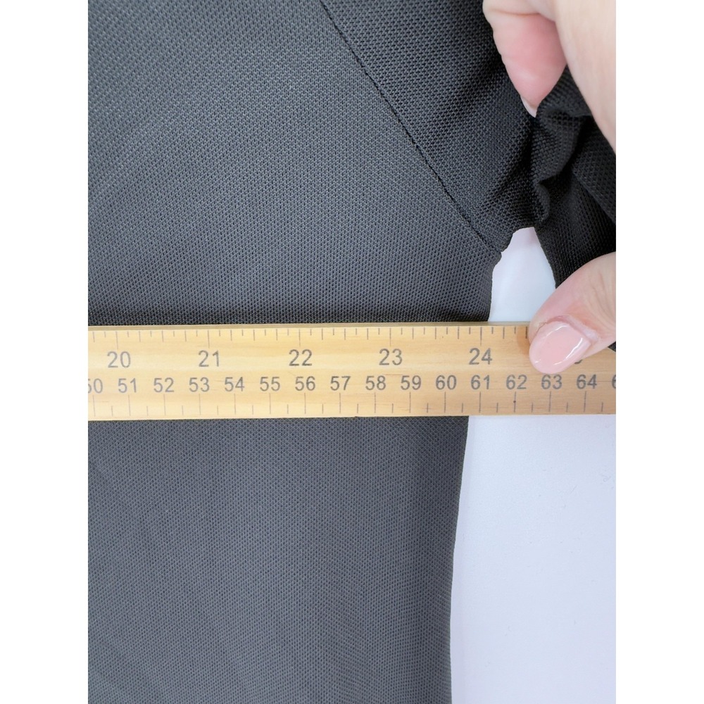 TravisMathew Polo Shirt Mens XL Black Green‎ Stripe Golf Performance Colorblock - Picture 10 of 10